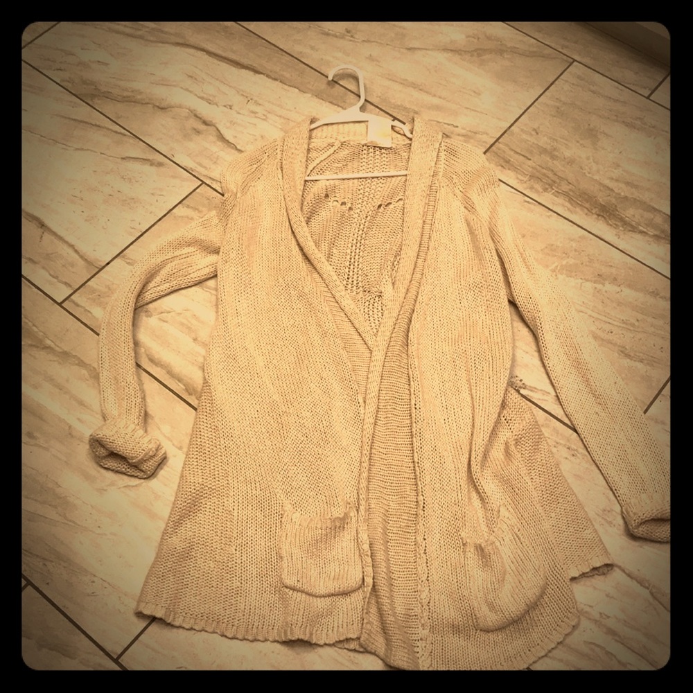 Anthropologie ivory sweater